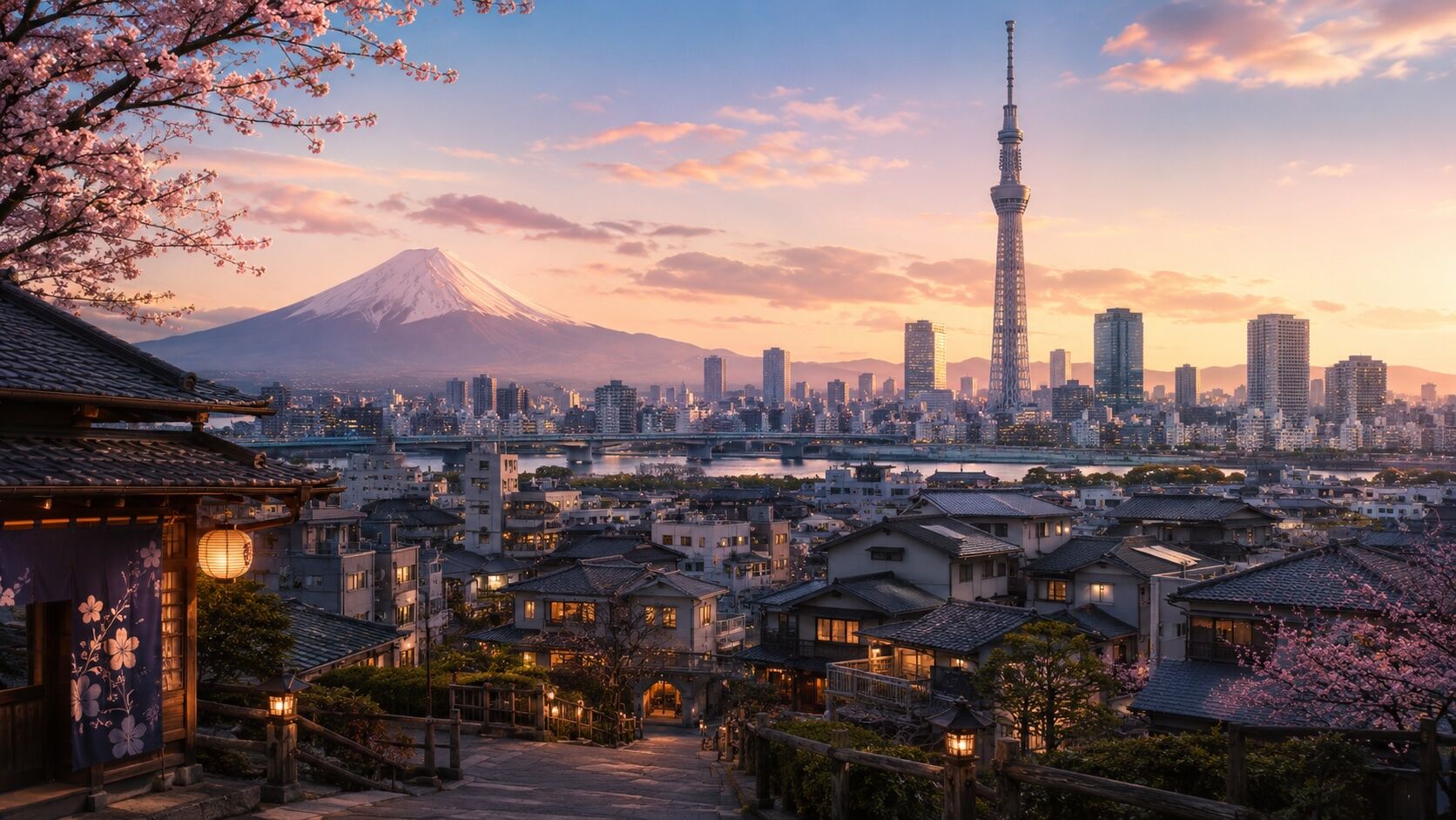 View of Tokyo, near the venue area
